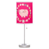 Cute Cartoon Pig Mandala Table Lamp (Left)