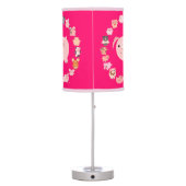 Cute Cartoon Pig Mandala Table Lamp (Back)