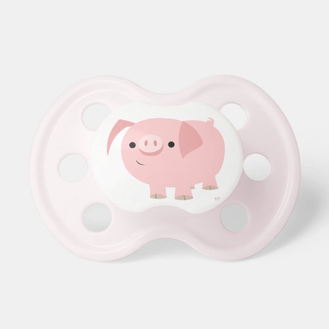 Cute Cartoon Pig Pacifier (Front)