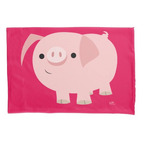 Cute Cartoon Pig Pillowcase