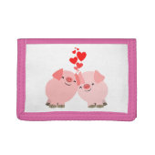 Cute Cartoon Pigs in Love Wallet (Front)