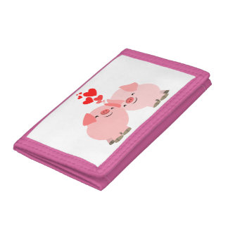 Cute Cartoon Pigs in Love Wallet