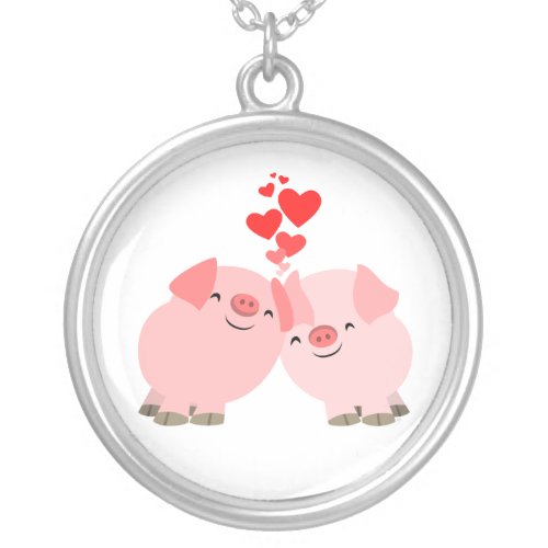 Cute Cartoon Pigs Necklace