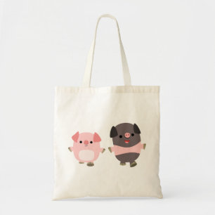 Cute Cartoon Pigs On a Walk Bag