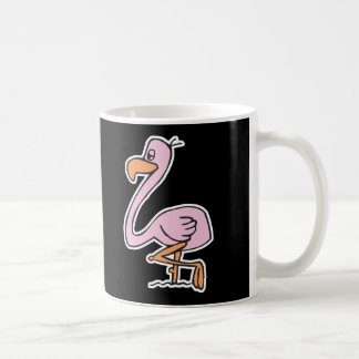 cute cartoon pink flamingo coffee mug