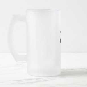 CUTE CARTOON PINK GENOME FROSTED GLASS BEER MUG