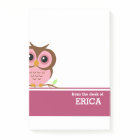 Cute Cartoon Pink Owl Personalized