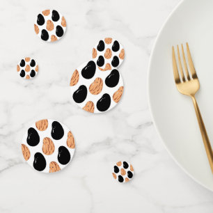 Cute Cartoon Pinto and Black Beans  Confetti