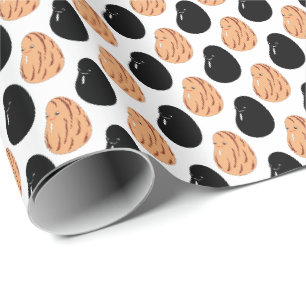 Cute Cartoon Pinto and Black Beans Wrapping Paper
