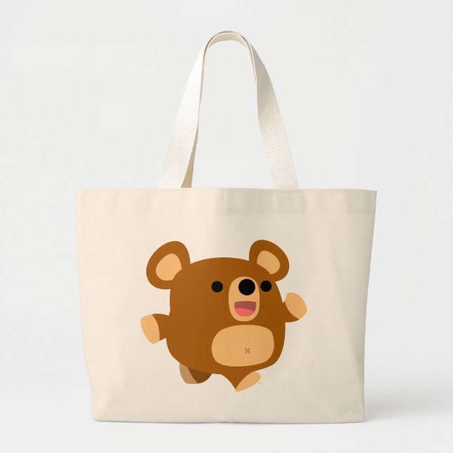 Cute Cartoon Playful Bear Bag (Front)