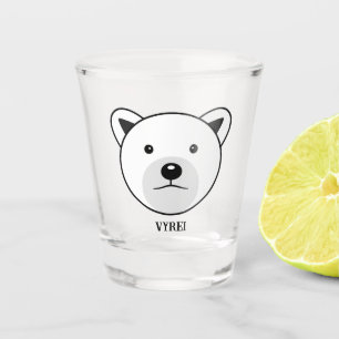 Cute Cartoon Polar Bear Shot Glass