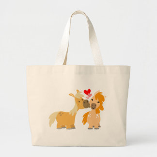 Cute Cartoon Ponies in Love bag