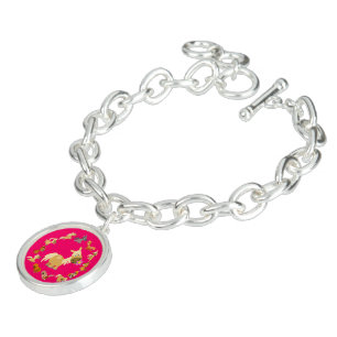Cute Cartoon Ponies Mandala Charm Bracelet