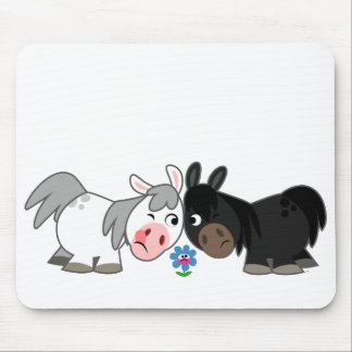 Cute Cartoon Ponies Standoff Mousepad