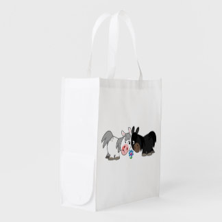 Cute Cartoon Ponies Standoff Reusable Bag