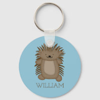 Cute Cartoon Porcupine with Your Name or Text