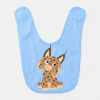 Cute Cartoon Prankish Lynx Baby Bib
