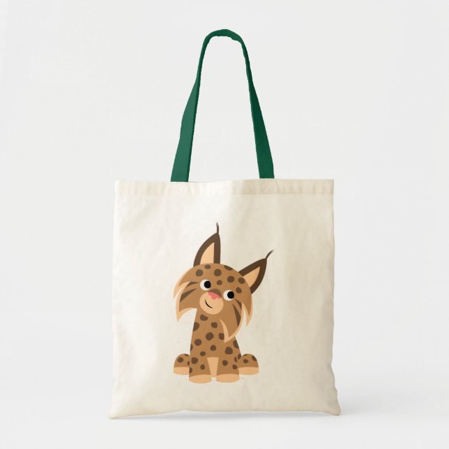 Cute Cartoon Prankish Lynx Bag (Front)