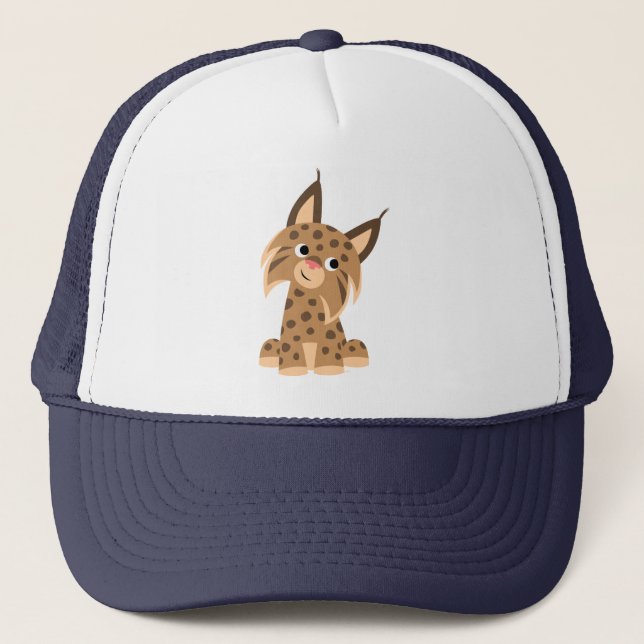 Cute Cartoon Prankish Lynx Hat (Front)