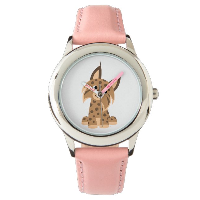 Cute Cartoon Prankish Lynx Watch (Front)