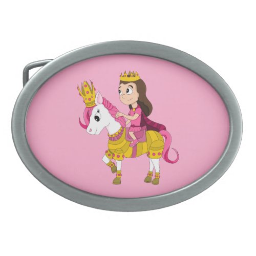 Cute cartoon princess belt buckle