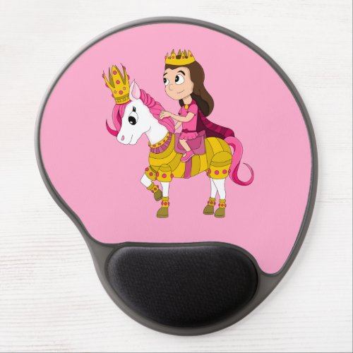 Cute cartoon princess gel mouse pad
