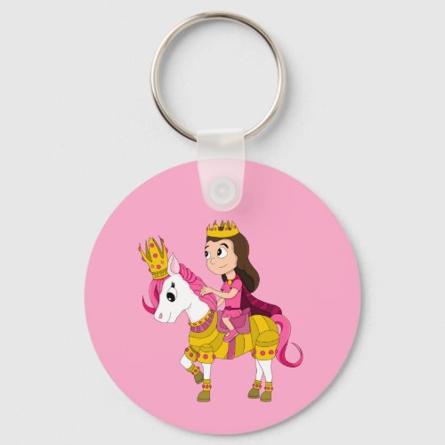 Cute cartoon princess  keychain