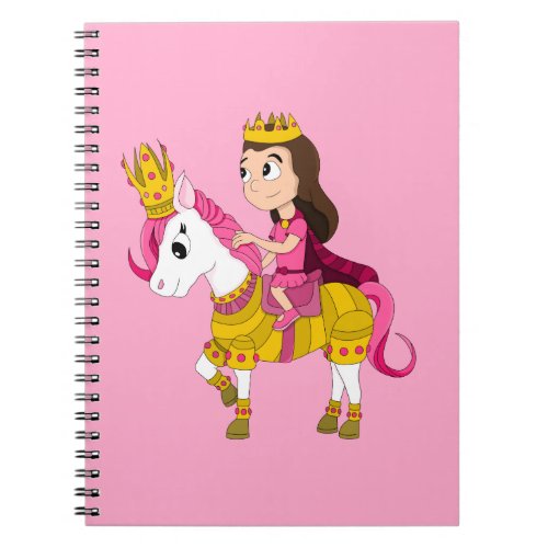 Cute cartoon princess notebook