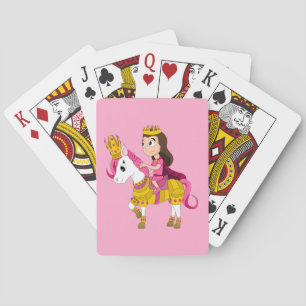 Cute cartoon princess poker cards