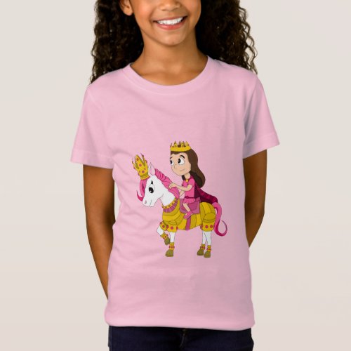 Cute cartoon princess T_Shirt