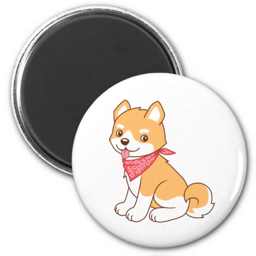 Cute cartoon Puppy Dog Shiba Inu Magnet