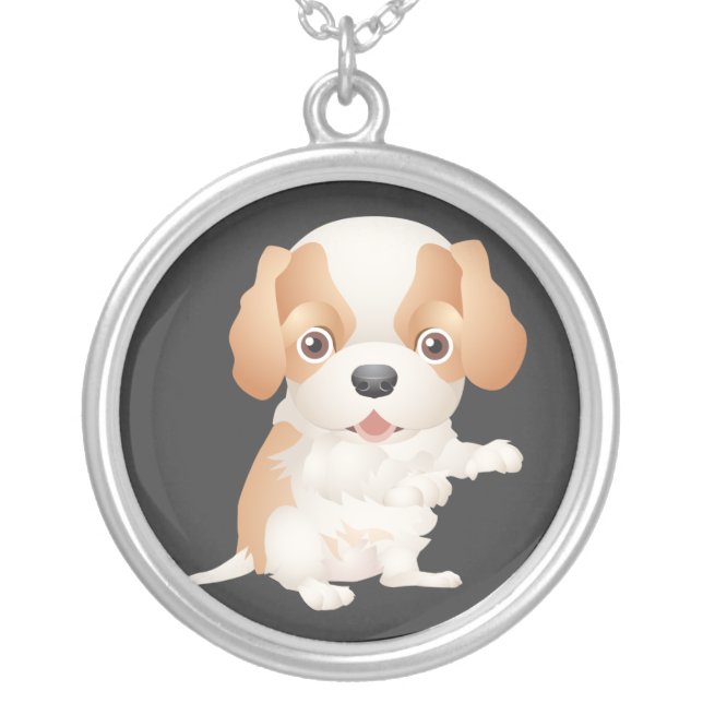Cute Cartoon Puppy Necklace (Front)