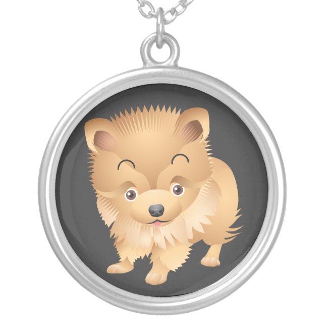 Cute Cartoon Puppy Necklace (Front)