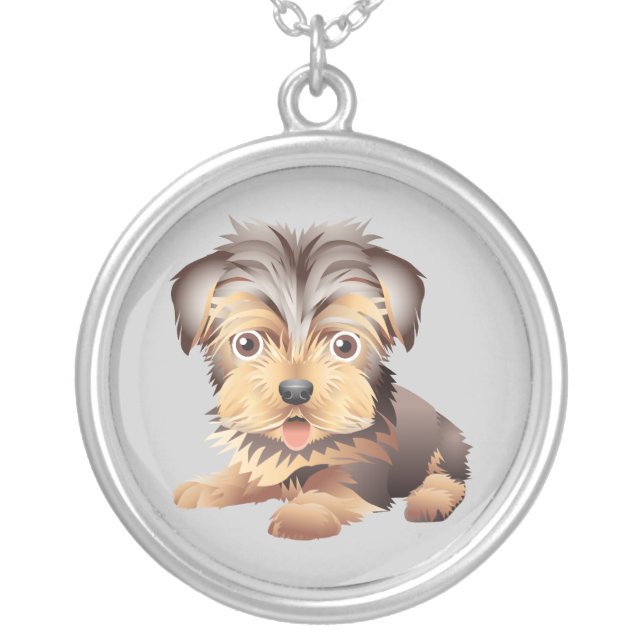 Cute Cartoon Puppy Necklace (Front)