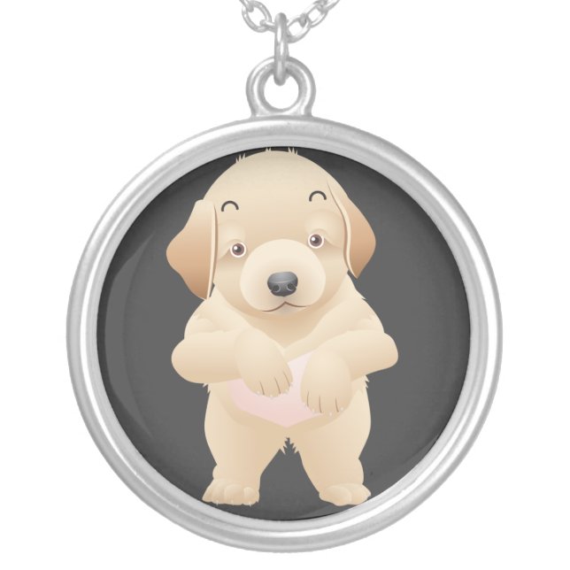 Cute Cartoon Puppy Necklace (Front)
