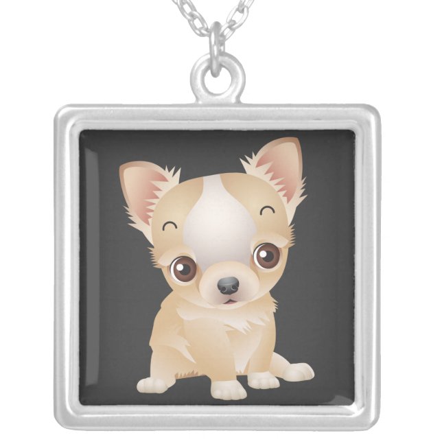 Cute Cartoon Puppy Necklace (Front)