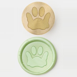 Cute Cartoon Puppy Paw Print And Bone
