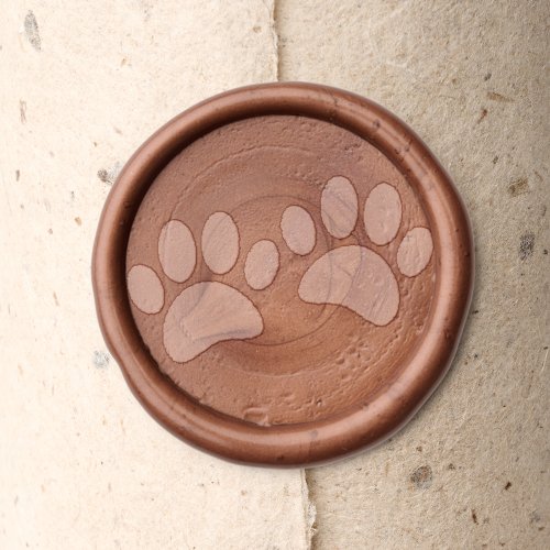 Cute Cartoon Puppy Paw Prints Wax Seal Stamp