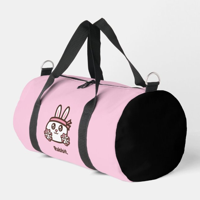 Cute cartoon rabbit duffle bag (Left Corner)