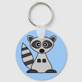 Cute Cartoon Raccoon Keychain
