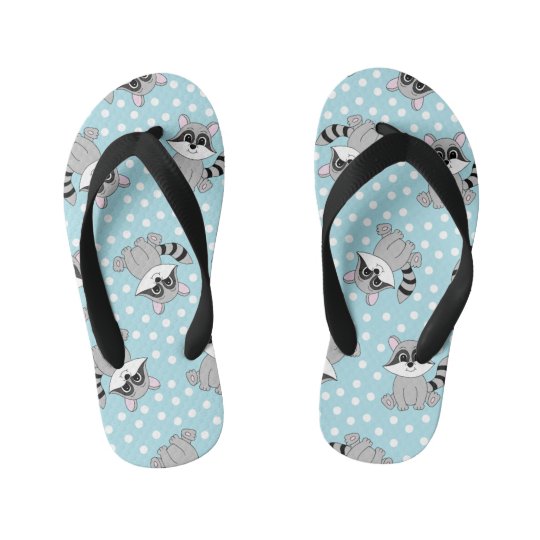 raccoon flip flops