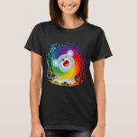 Cute Cartoon Rainbow White Lion Women T-Shirt