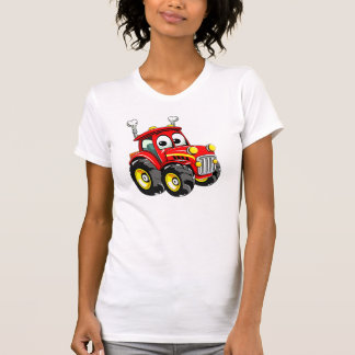 Cute Cartoon Red Tractor T-Shirt