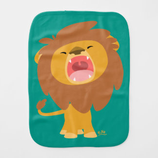 Cute Cartoon Roaring Lion Burp Cloth
