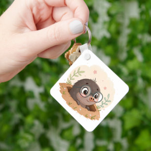 Cute Cartoon Rodent Keychain