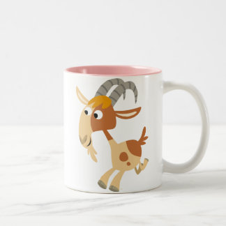 Cute Cartoon Running Goat Mug