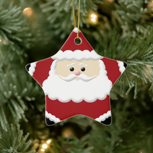 Cute Cartoon Santa Claus Ornament