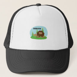 Cute Cartoon sasquatch Trucker Hat
