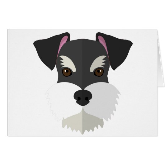 Cute Cartoon Schnauzer! Cards (Front Horizontal)