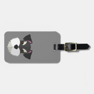 Cute Cartoon Schnauzer! Luggage Tag